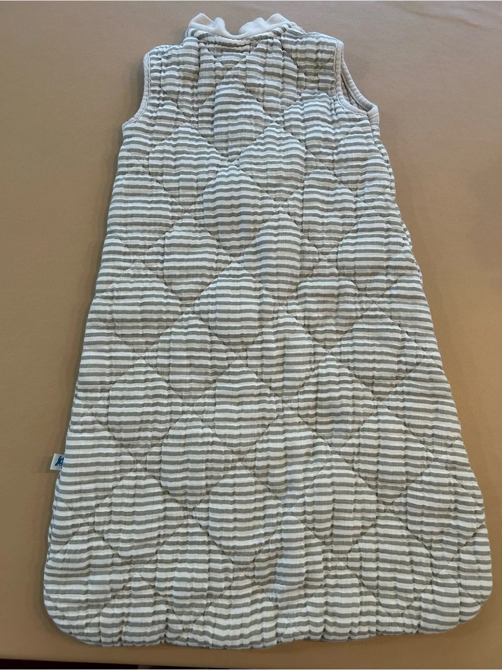 Woodland & Gray Striped Quilted Baby Sleep Sacks - 2-Pack